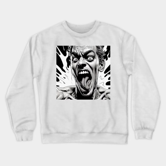 Hallucinated man Crewneck Sweatshirt by Marccelus